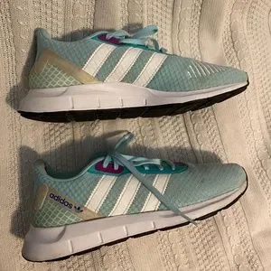 adidas gazelle silver green womens adidas Women's Swift Run 1.0 Shoes